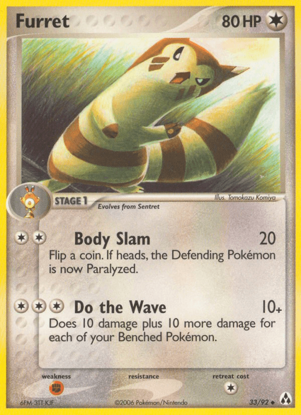 Furret — EX Legend Maker 33/92