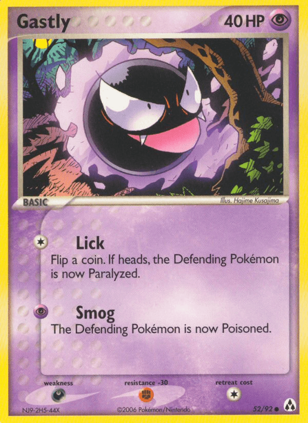 Gastly — EX Legend Maker 52/92