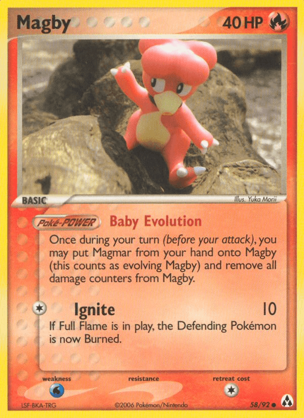 Magby — EX Legend Maker 58/92