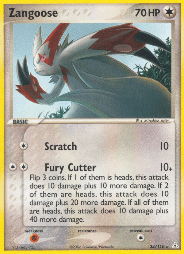 Zangoose — EX Holon Phantoms 34/110
