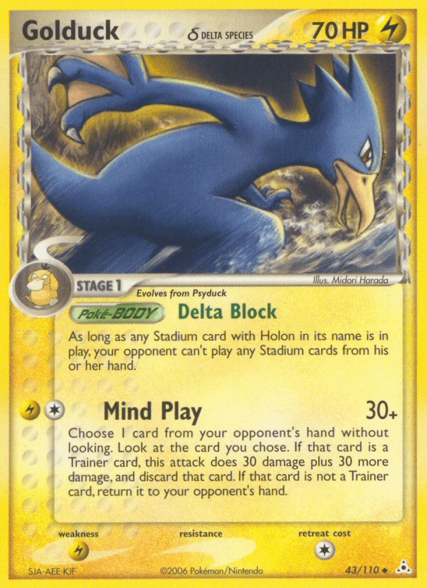 Golduck δ — EX Holon Phantoms 43/110