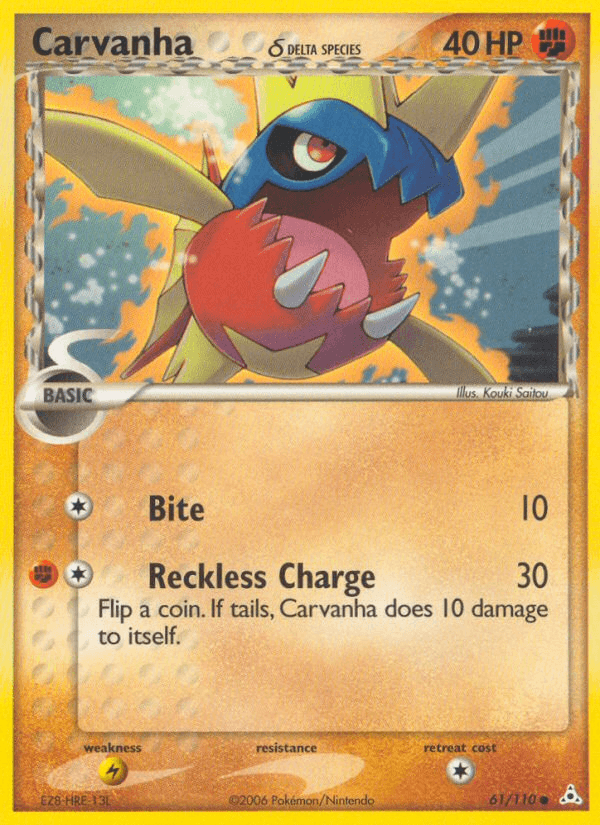 Carvanha δ — EX Holon Phantoms 61/110