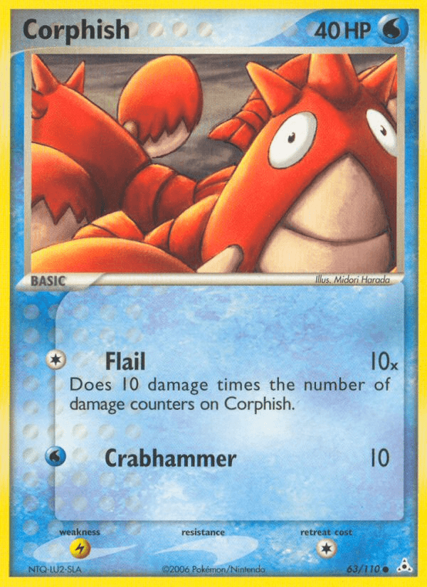 Corphish — EX Holon Phantoms 63/110