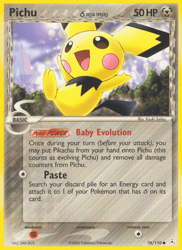 Pichu δ — EX Holon Phantoms 76/110
