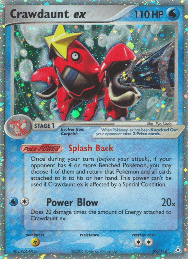 Crawdaunt ex — EX Holon Phantoms 99/110