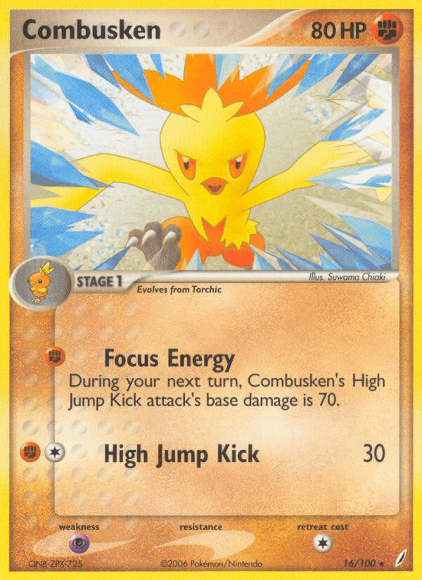 Combusken — EX Crystal Guardians 16/100