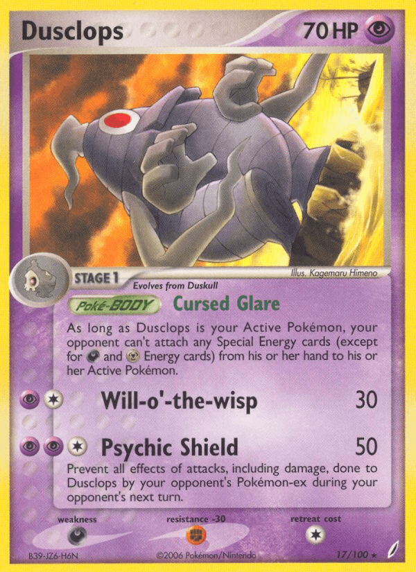 Dusclops — EX Crystal Guardians 17/100