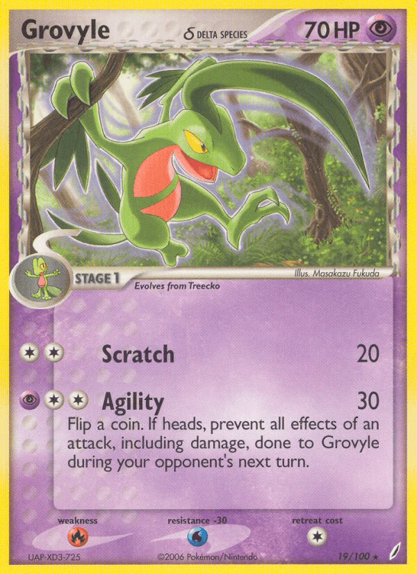 Grovyle δ — EX Crystal Guardians 19/100