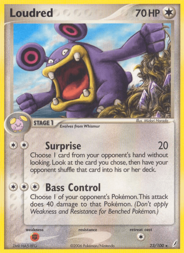 Loudred — EX Crystal Guardians 23/100