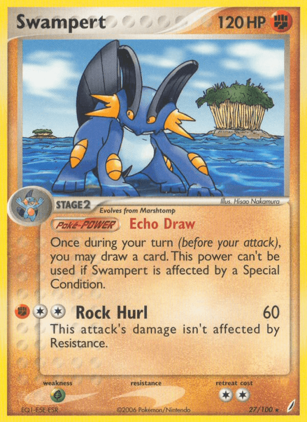 Swampert — EX Crystal Guardians 27/100