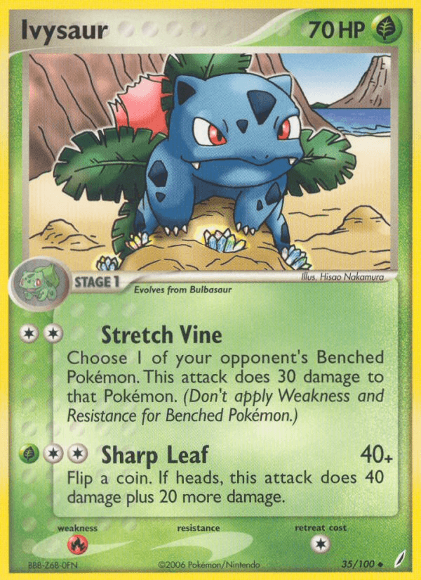 Ivysaur — EX Crystal Guardians 35/100