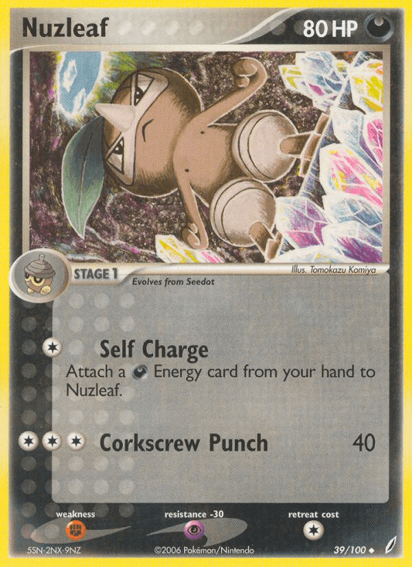Nuzleaf — EX Crystal Guardians 39/100