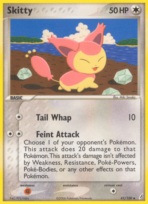 Skitty — EX Crystal Guardians 41/100