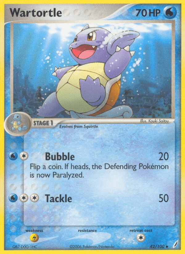 Wartortle — EX Crystal Guardians 42/100