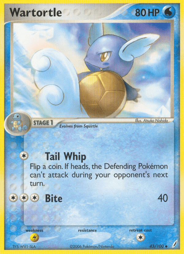 Wartortle — EX Crystal Guardians 43/100