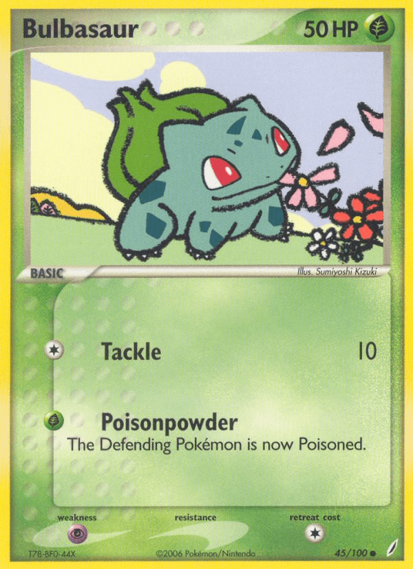 Bulbasaur — EX Crystal Guardians 45/100
