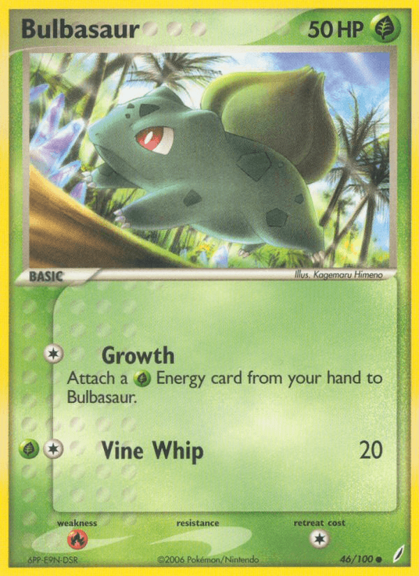 Bulbasaur — EX Crystal Guardians 46/100