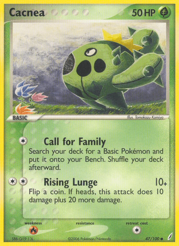 Cacnea — EX Crystal Guardians 47/100