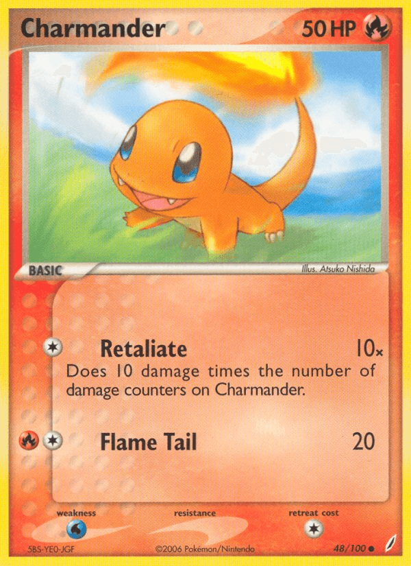 Charmander — EX Crystal Guardians 48/100
