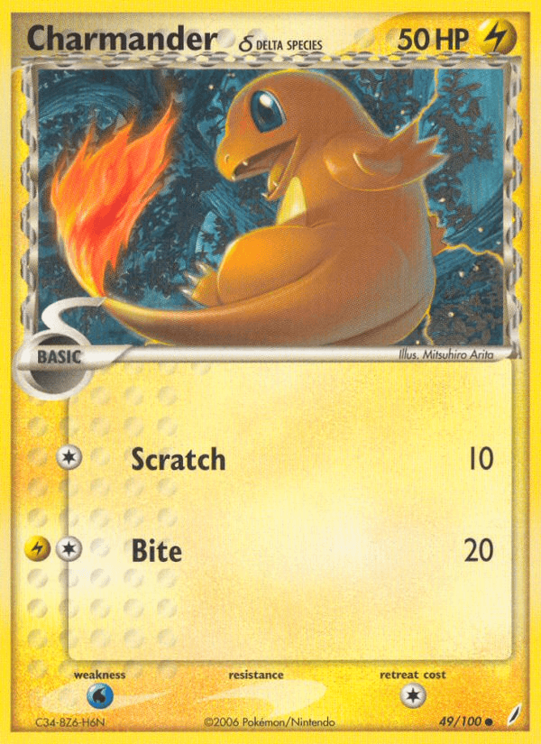 Charmander δ — EX Crystal Guardians 49/100