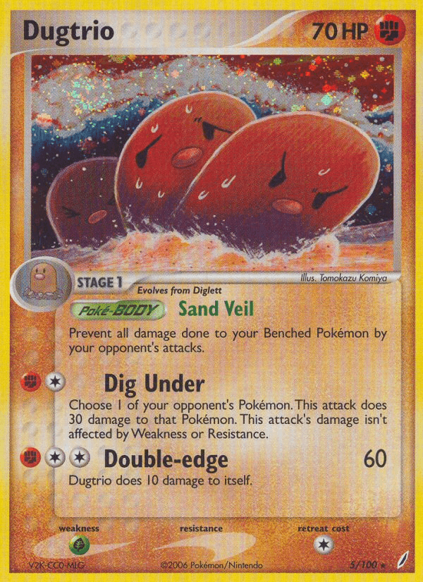 Dugtrio — EX Crystal Guardians 5/100