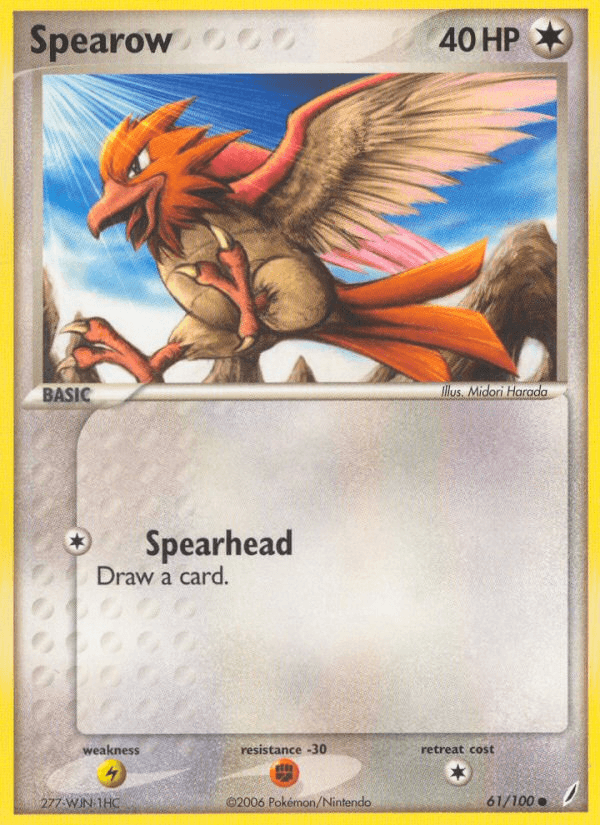 Spearow — EX Crystal Guardians 61/100