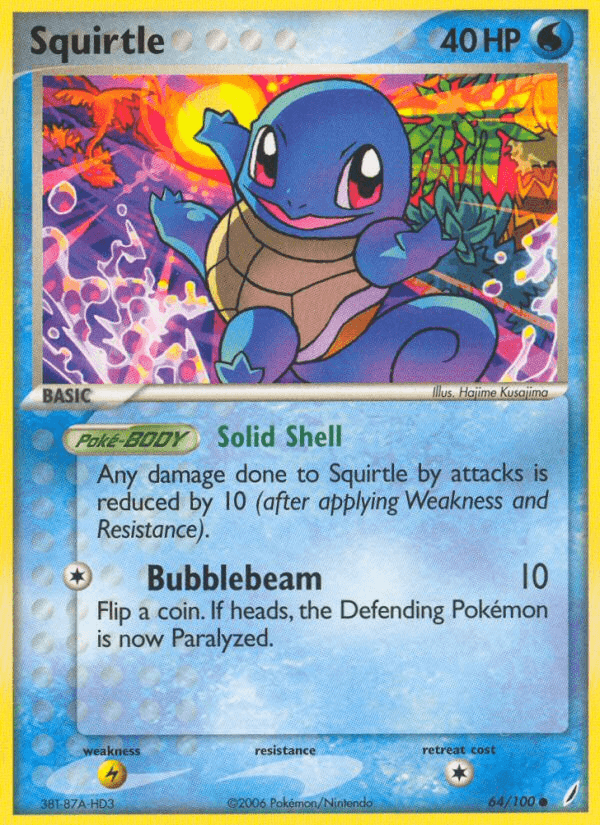 Squirtle — EX Crystal Guardians 64/100