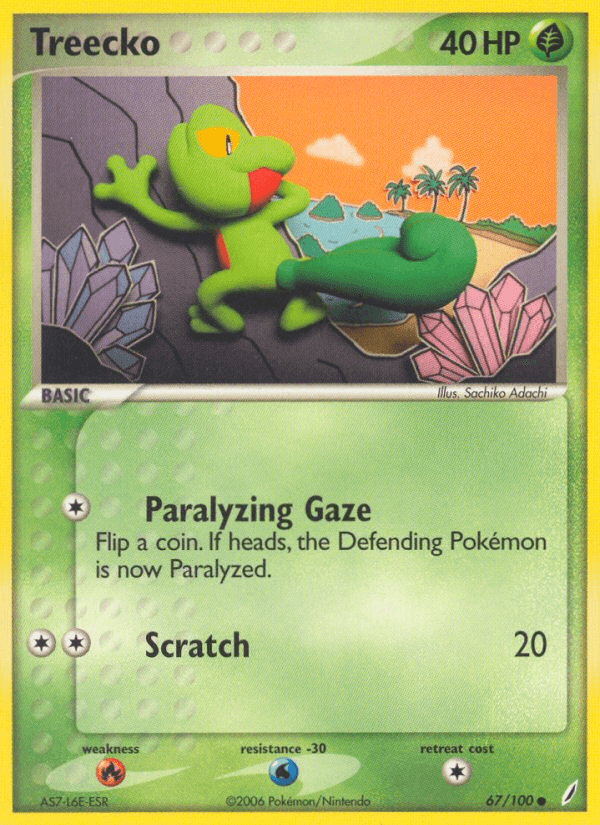 Treecko — EX Crystal Guardians 67/100