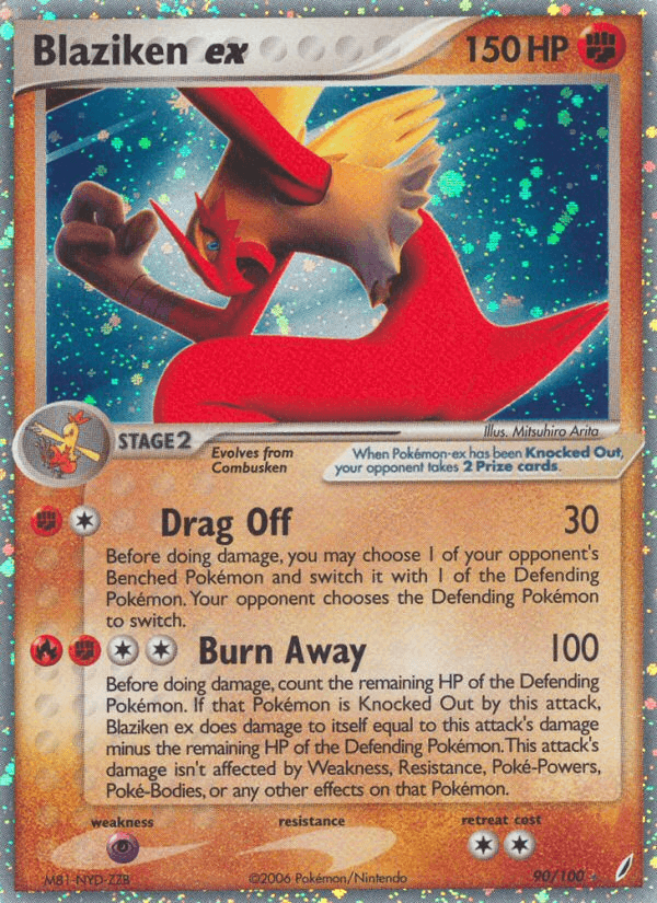 Blaziken ex — EX Crystal Guardians 90/100