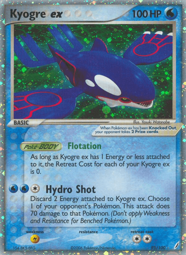 Kyogre ex — EX Crystal Guardians 95/100