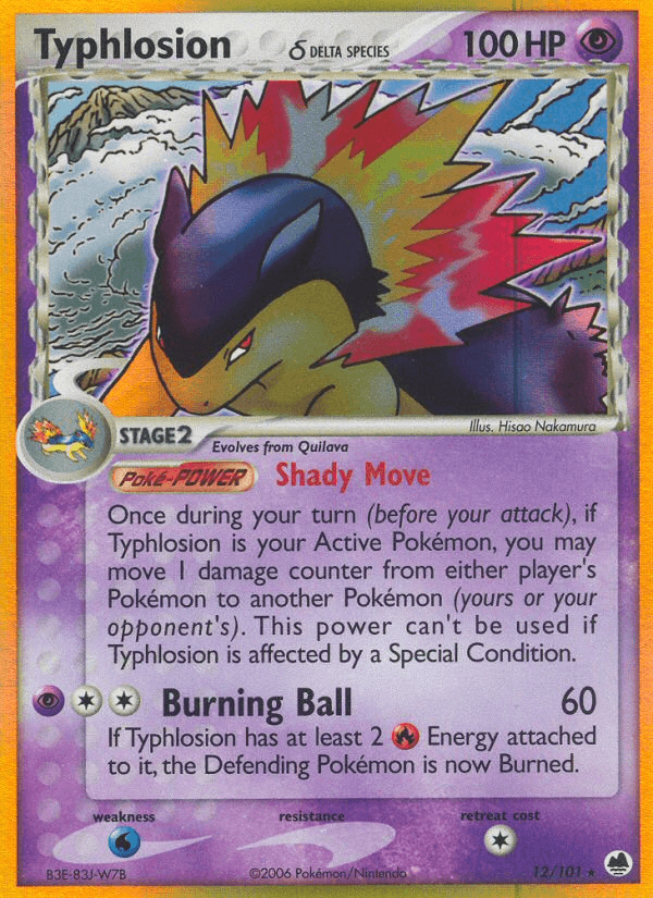 Typhlosion δ — EX Dragon Frontiers 12/101