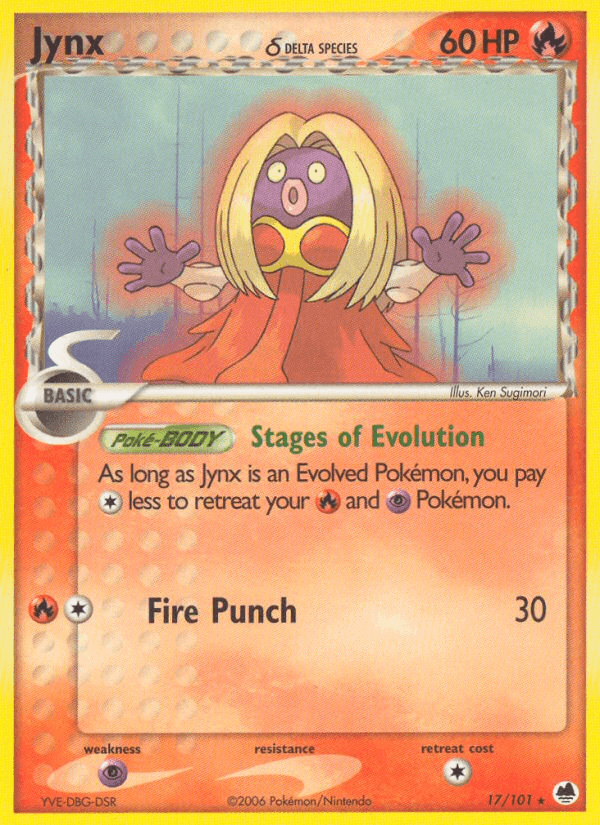 Jynx δ — EX Dragon Frontiers 17/101