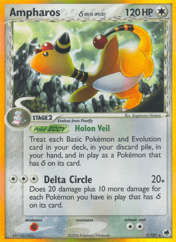 Ampharos δ — EX Dragon Frontiers 1/101