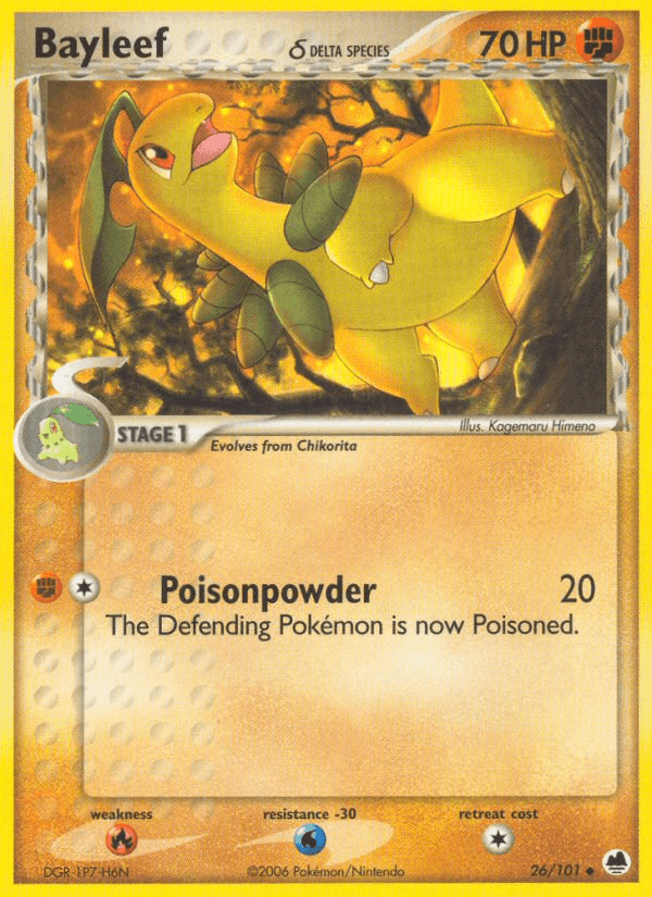Bayleef δ — EX Dragon Frontiers 26/101