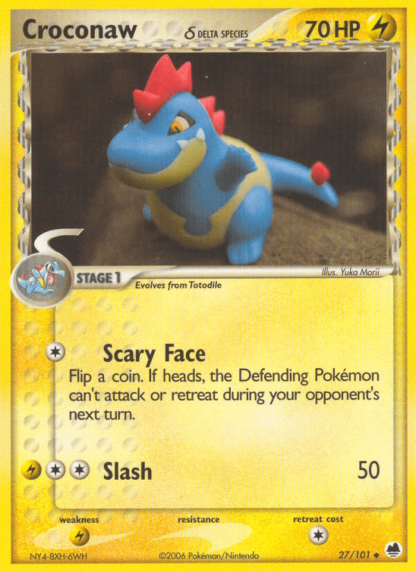 Croconaw δ — EX Dragon Frontiers 27/101