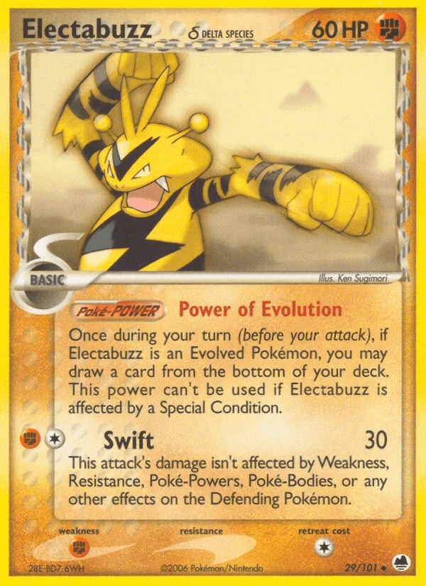 Electabuzz δ — EX Dragon Frontiers 29/101