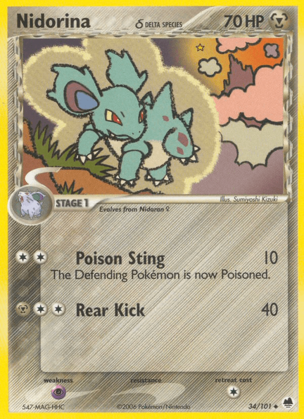 Nidorina δ — EX Dragon Frontiers 34/101