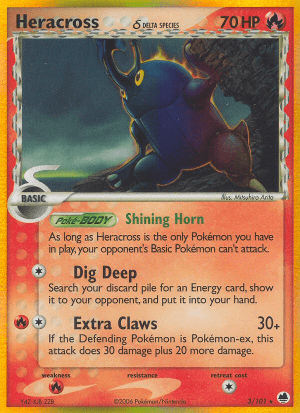 Heracross δ — EX Dragon Frontiers 3/101