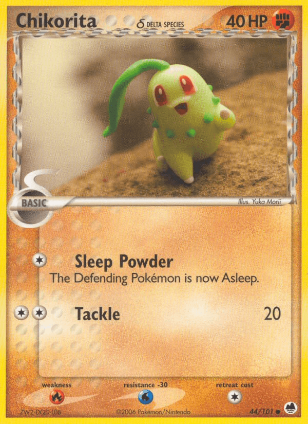 Chikorita δ — EX Dragon Frontiers 44/101