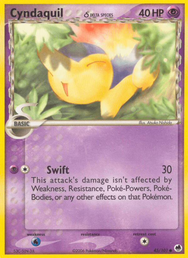 Cyndaquil δ — EX Dragon Frontiers 45/101