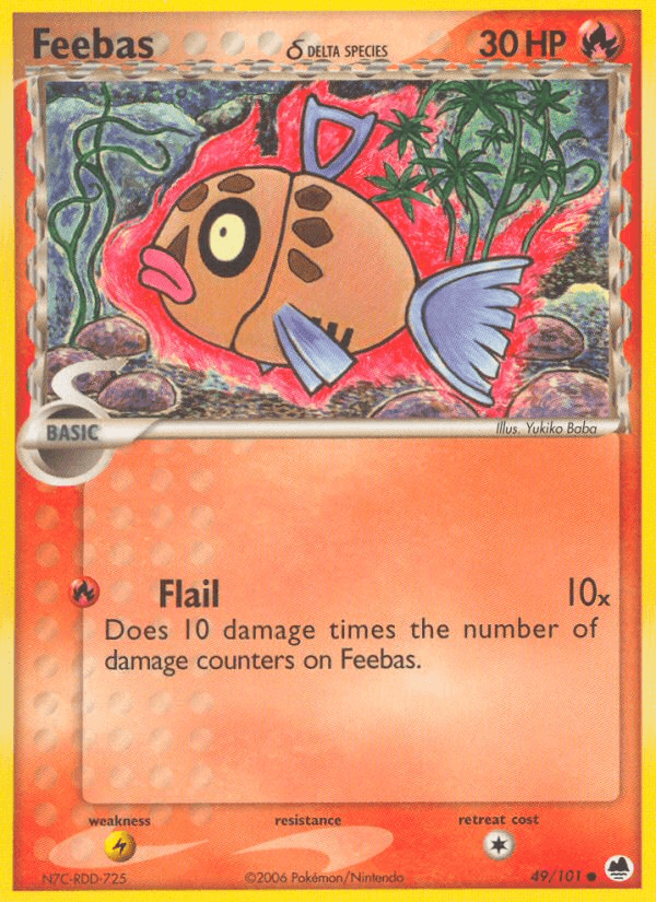 Feebas δ — EX Dragon Frontiers 49/101