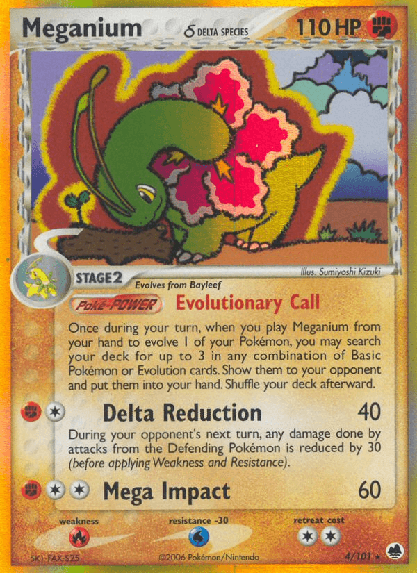 Meganium δ — EX Dragon Frontiers 4/101