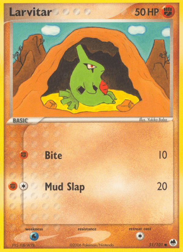 Larvitar — EX Dragon Frontiers 51/101