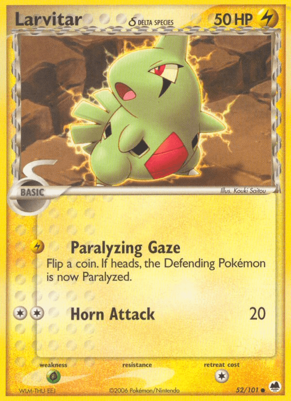 Larvitar δ — EX Dragon Frontiers 52/101