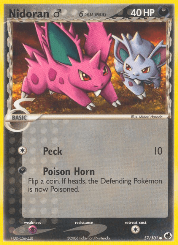 Nidoran ♂ δ — EX Dragon Frontiers 57/101