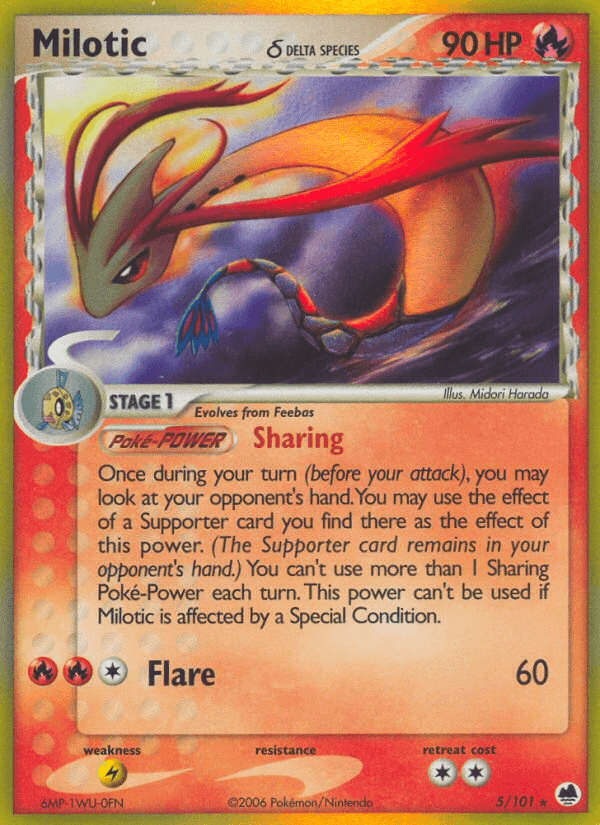 Milotic δ — EX Dragon Frontiers 5/101