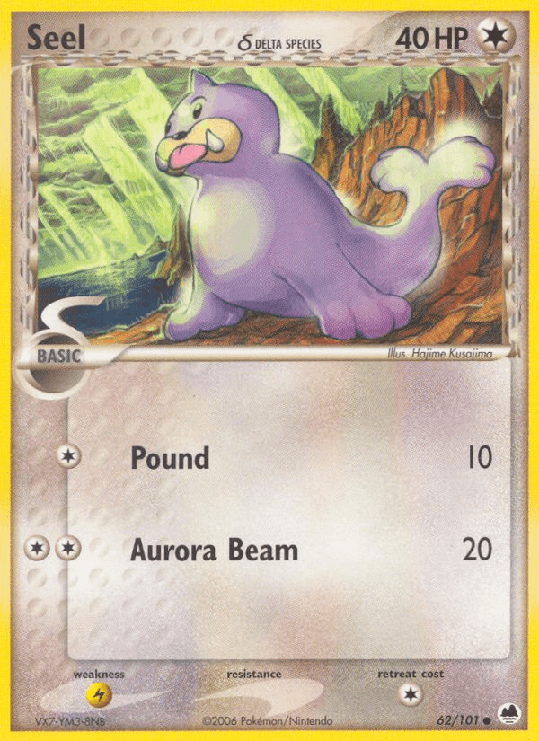 Seel δ — EX Dragon Frontiers 62/101