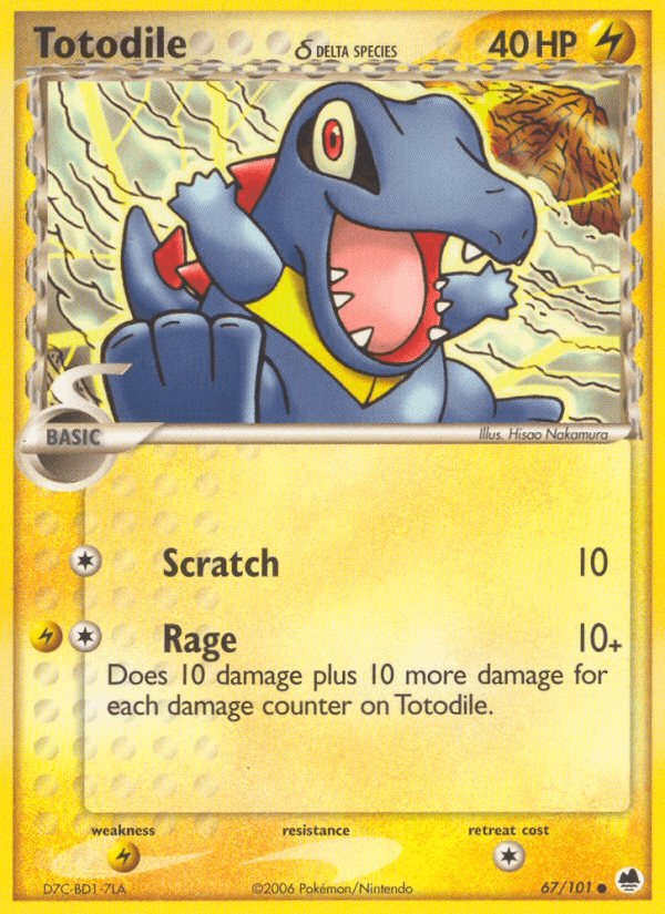 Totodile δ — EX Dragon Frontiers 67/101