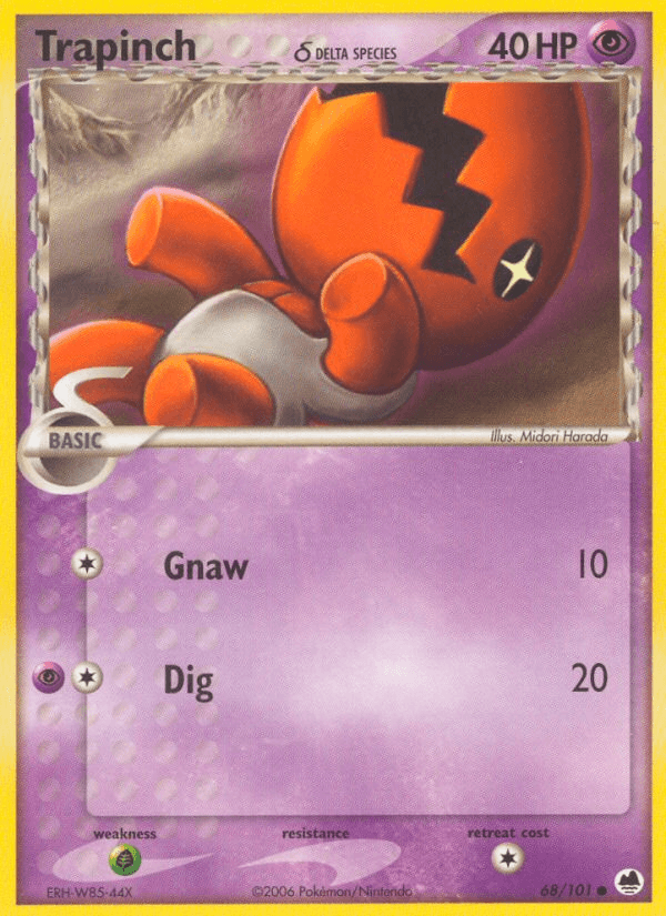 Trapinch δ — EX Dragon Frontiers 68/101