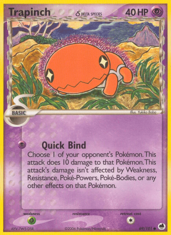Trapinch δ — EX Dragon Frontiers 69/101